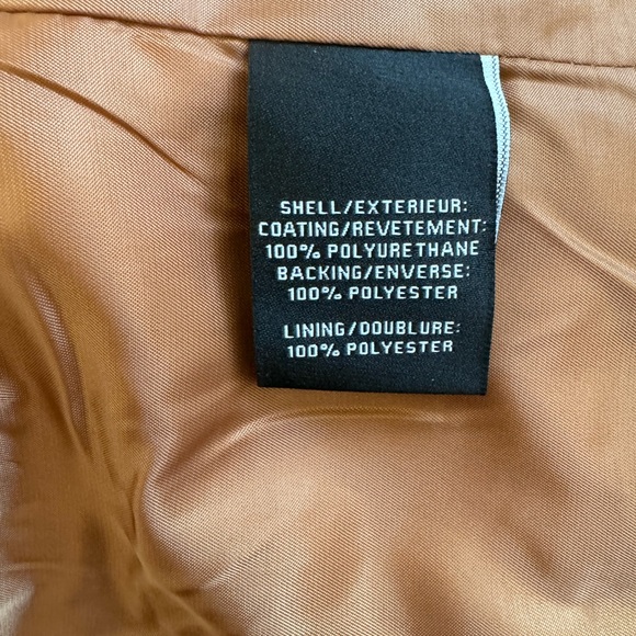 7 for All Mankind Vegan Leather Jacket - Brown w/ Gold Buttons - Women’s Size M - Picture 7 of 8